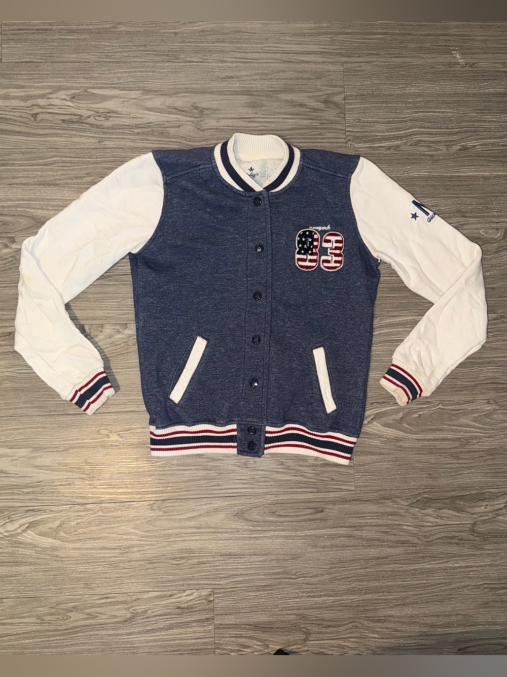 Colin’s Since 1983 Varsity Jacket Red/White/Blue Women’s Sz Small